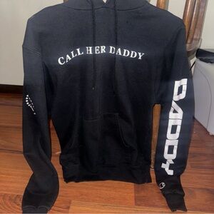 Champion Black Hoodie Call Her Daddy
